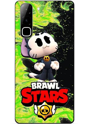 Чехол силиконовый бампер для infinix hot 70 (x6895) с героем бравл кит brawl
