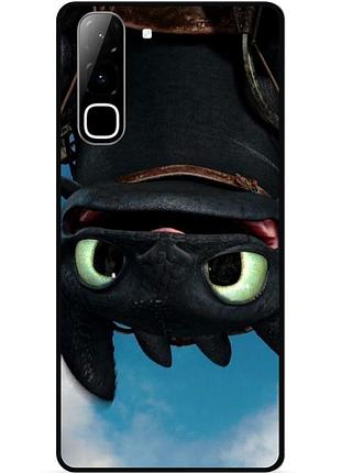 Силіконовий чохол бампер для infinix hot 70 (x6895) з малюнком как приручить дракона
