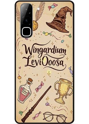 Силиконовый бампер чехол для infinix hot 70 (x6895) с рисунком гарри поттер harry potter левиоса