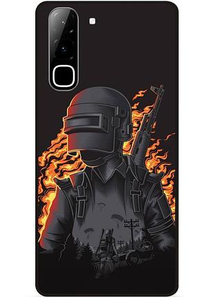 Силіконовий чохол бампер для infinix hot 70 (x6895) з малюнком pubg пабг