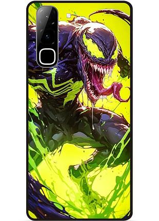 Чехол силиконовый бампер для infinix hot 70 (x6895) с рисунком venom веном