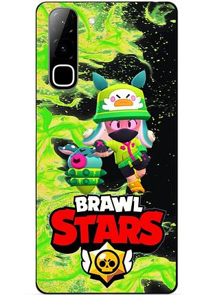 Чехол силиконовый бампер для infinix hot 70 (x6895) с героем бравл джеки brawl