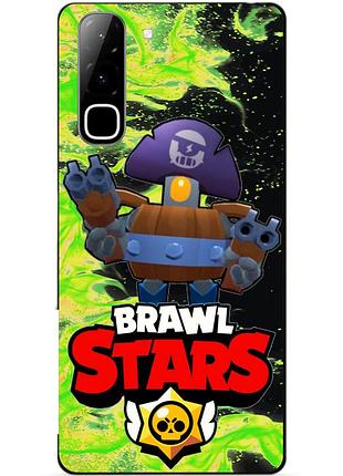 Чехол силиконовый бампер для infinix hot 70 (x6895) с героем бравл дэррил brawl