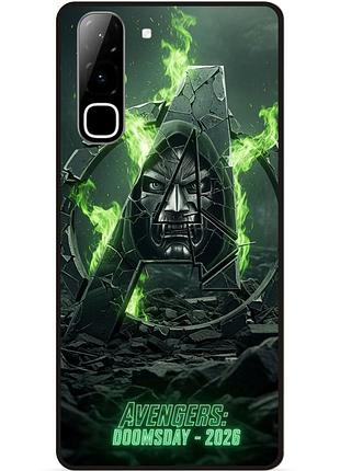 Силиконовый бампер чехол для infinix hot 70 (x6895) с рисунком avengers doomsday мстители