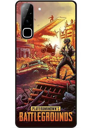 Силіконовий чохол бампер для infinix hot 70 (x6895) з малюнком pubg пабг