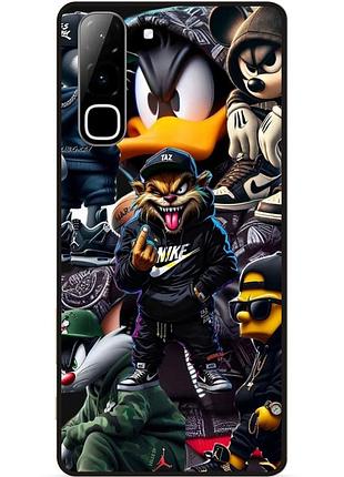 Силіконовий чохол бампер для infinix hot 70 (x6895) з малюнком мультяшки таз тасманский дьявол хип-хоп