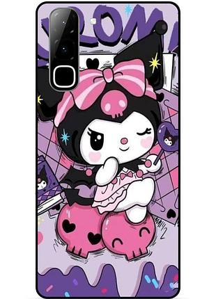 Силиконовый чехол бампер для infinix hot 70 (x6895) kuromi куроми