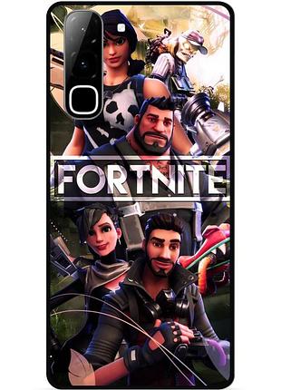 Силиконовый чехол бампер для infinix hot 70 (x6895) с картинкой фортнайт fortnite