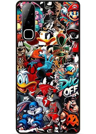 Чехол силиконовый бампер для infinix hot 70 (x6895) с картинкой disney