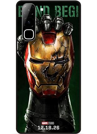 Силиконовый чехол бампер для infinix hot 70 (x6895) с рисунком doomsday доктор дум avengers