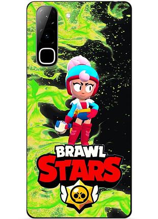 Чехол силиконовый бампер для infinix hot 70 (x6895) с героем бравл джанет brawl