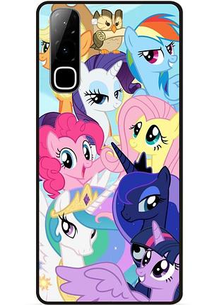 Силиконовый бампер чехол для infinix hot 70 (x6895) с рисунком пони my little pony