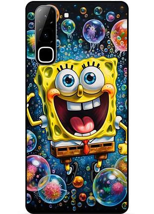 Силіконовий чохол бампер для infinix hot 70 (x6895) з картинкою губка боб sponge bob