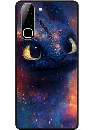 Силиконовый чехол для infinix hot 70 (x6895) с рисунком как приручить дракона dragon