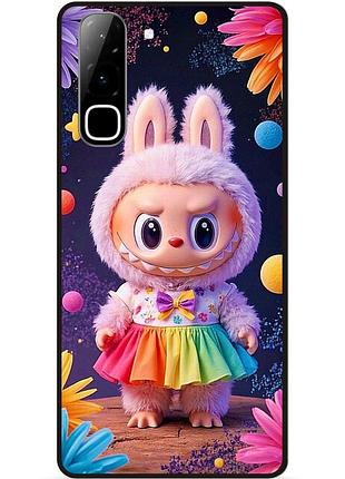 Силіконовий бампер чохол для infinix hot 70 (x6895) з малюнком labubu лабубу