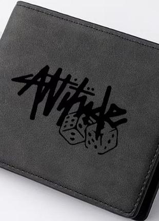 Чоловічий гаманець stussy в двох кольорах 9/11см