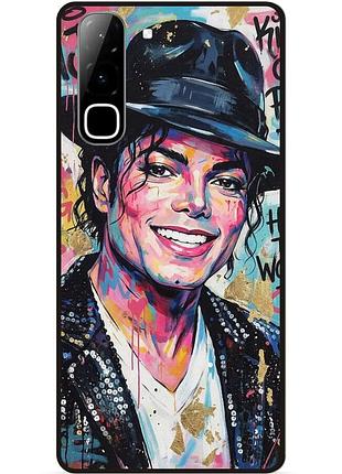 Силіконовий бампер чохол для infinix hot 70 (x6895) з картинкою michael jackson майкл джексон