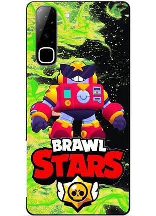 Чехол силиконовый бампер для infinix hot 70 (x6895) с героем бравл вольт brawl