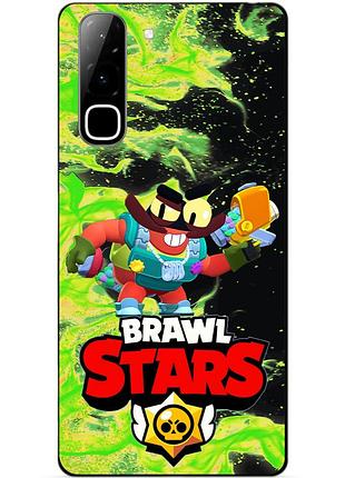 Силіконовий бампер чохол для infinix hot 70 (x6895) з героєм бравл кленсі brawl