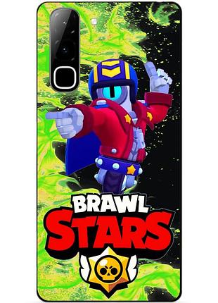 Чехол силиконовый бампер для infinix hot 70 (x6895) с героем бравл стью brawl
