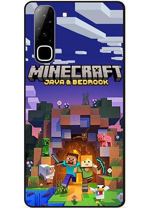 Силіконовий чохол бампер для infinix hot 70 (x6895) з картинкою майнкрафт minecraft