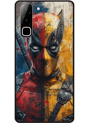 Чехол силиконовый бампер для infinix hot 70 (x6895) с рисунком росомаха marvel дэдпул