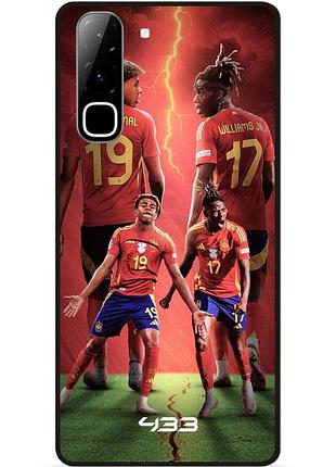 Чехол силиконовый бампер для infinix hot 70 (x6895) с рисунком ламин ямаль lamine yamal williams