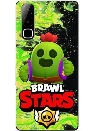 Чехол силиконовый бампер для infinix hot 70 (x6895) с героем бравл спайк brawl