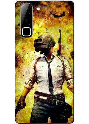 Силіконовий чохол бампер для infinix hot 70 (x6895) з малюнком пабг pubg