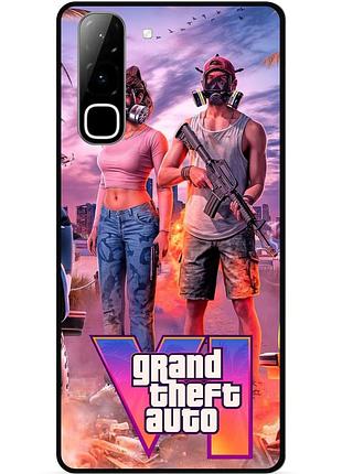 Силиконовый чехол бампер для infinix hot 70 (x6895) gta гта