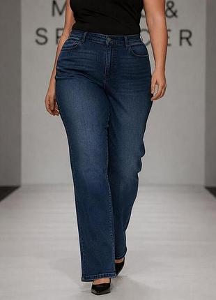 Джинси жіночі marks & spencer сині 3xl бавовна
