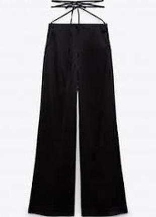 Атласні брюки zara