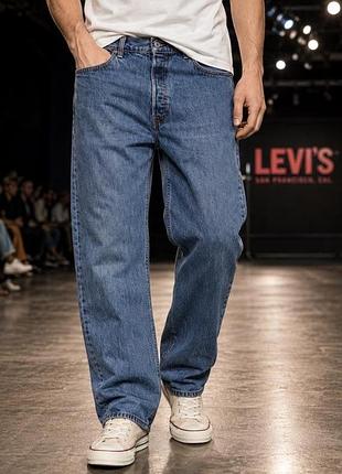 Мужские джинсы levi's синие xl хлопок