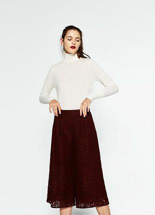 Кюлоти zara woman мереживні