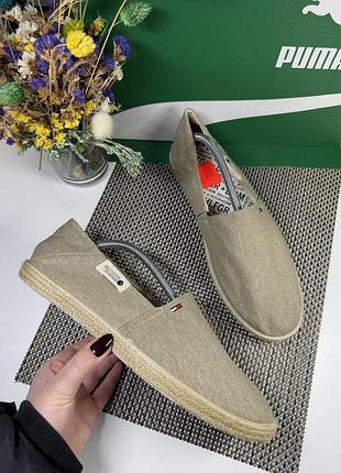 Оригінальні слипони натуральні еспадрильї tommy hilfiger new