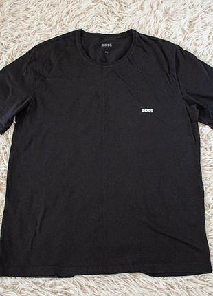 Hugo boss мужская футболка в классическом черном цвете оригинал! размер l-xl