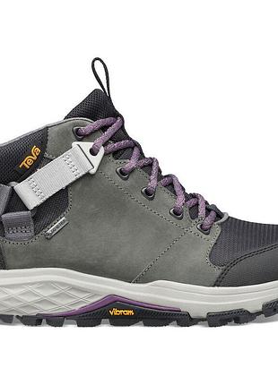 Жіночі трекінгові черевики teva grandview gtx у фірмовому кольорі dark shadow. розмір:37.матеріал:шкіра
