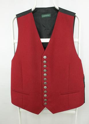 Традиційна вовняна жилетка lodenfrey traditionally red wool vest waistcoat men’s