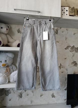 Джинсы широкие wide leg 128 см zara