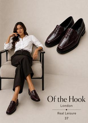 Лоферы off the hook london, кожа р 37(23,5см)