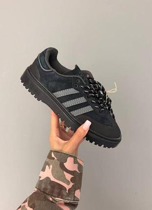 Женские кроссовки adidas samba wtr black suede / smb+ 🔗