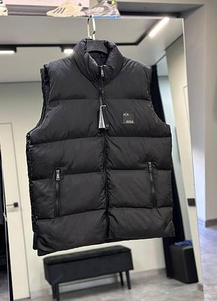Новинка чоловіча безрукавка жилетка armani exchange black