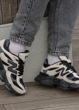 Мужские кроссовки new balance 9060 black beige / smb+ 🔗