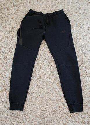 Nike tech fleece joggers спортивные штаны в черном цвете оригинал! размер s
