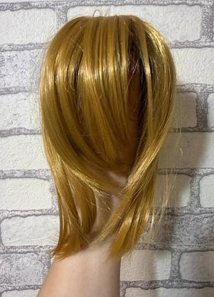 Накладной хвост 20 cм на резинке hair bang b7 color 27# пшеничный блонд