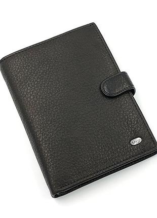 Кошелек мужской кожаный черный alfa ricco ar-3801a cc black