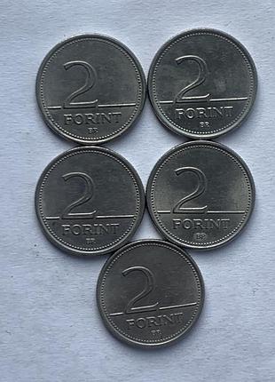 Лот з 27 монет світу (форінти, шілінг, пфеннінг, євроцент, сентім