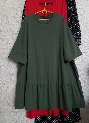 Сукня плаття туніка asos хакі котон