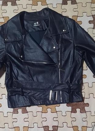 Короткая куртка косуха sherry moda (италия), новая! размер s-m (на бирке l)