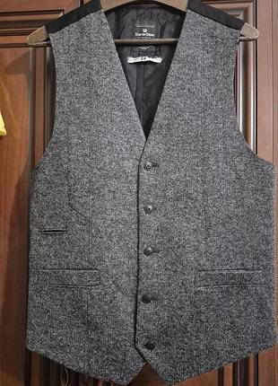 Чоловічий жилет преміум бренду blue de genes.50%wool.